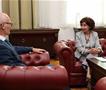 Средба на Сиљановска Давкова со италијанскиот амбасадор Силвестри