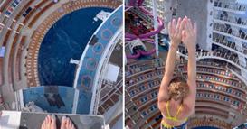 Девојка скока во базен од огромна височина, снимката има над 39 милиони прегледи (ВИДЕО)