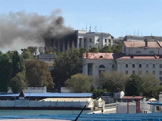 Голема експлозија на Крим – погодено е седиштето на руската Црноморска флота (ВИДЕО)