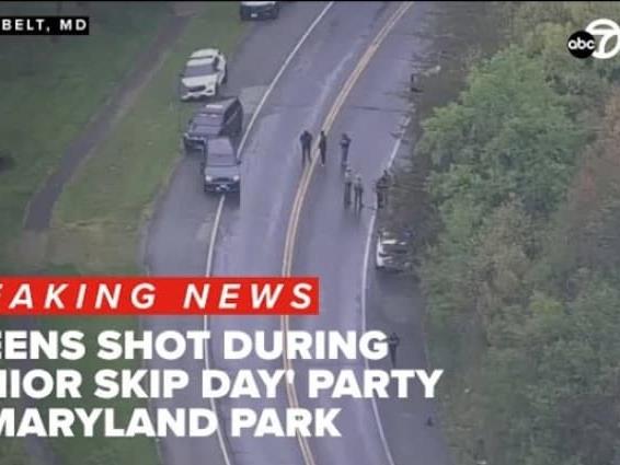 Пет тинејџери повредени во пукање во парк во Мерилденд